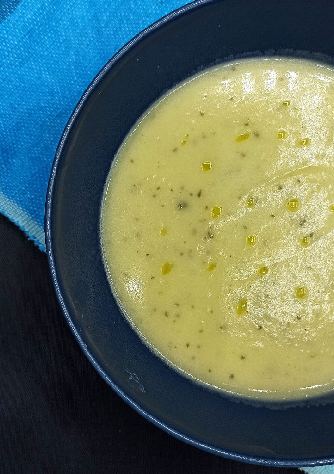 Una foto de Crema de calabacín