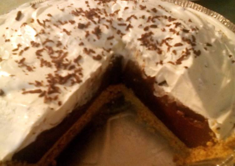 Recipe of Homemade Sunshine&#39;s chocolate- cream pie