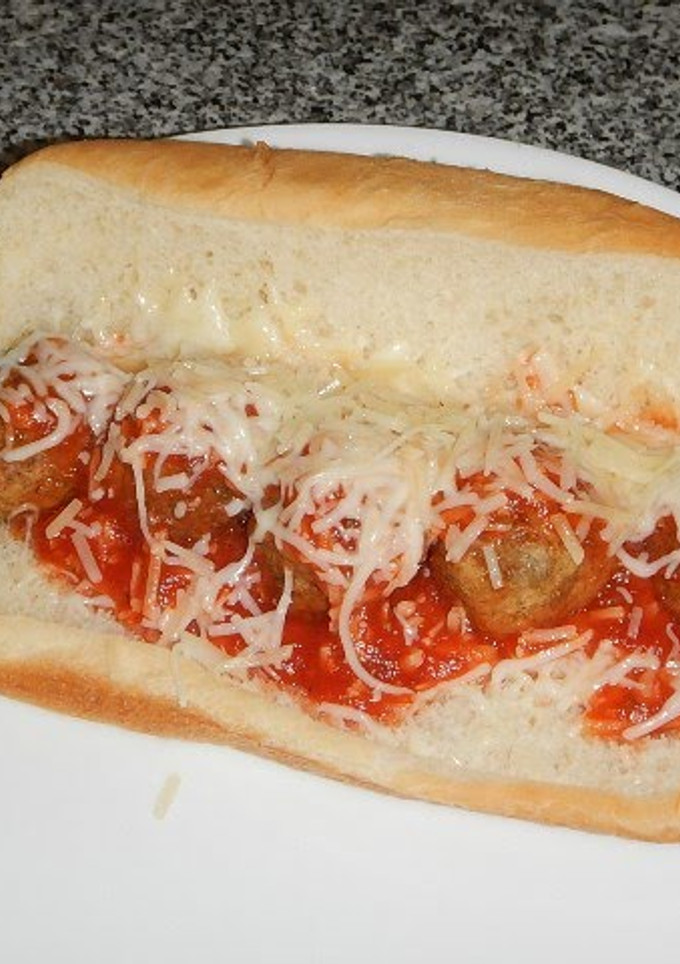 A picture of Mikey's Five Minute Meatball Sub.
