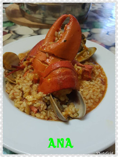Una foto de Arroz con bogavante