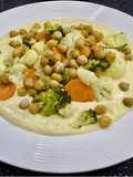 Verdure al forno con salsa vegan