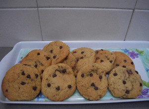 Una foto de Galletas con chispas de chocolate