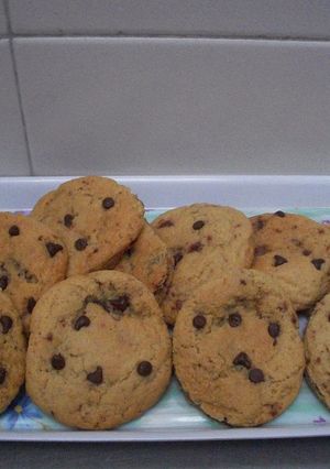 Una foto de Galletas con chispas de chocolate