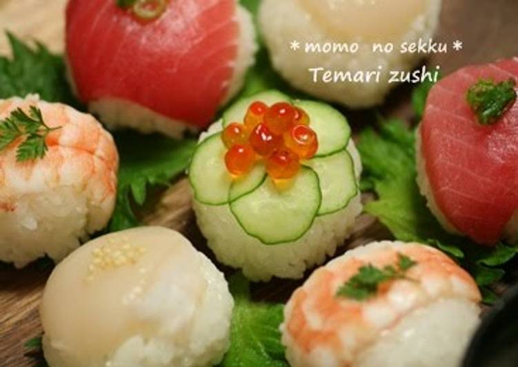 Steps to Prepare Quick Temari Sushi - Sushi Balls for Doll&#39;s Day