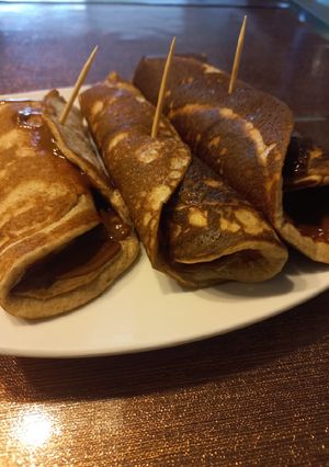 Una foto de Panqueques Integrales de Plátano sin azúcar