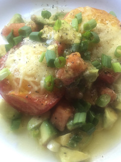 A picture of Eggs in Roasted Roma Tomatoes.