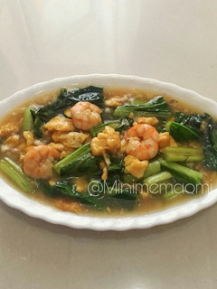 Foto resep Cah Sawi Udang Kupas
