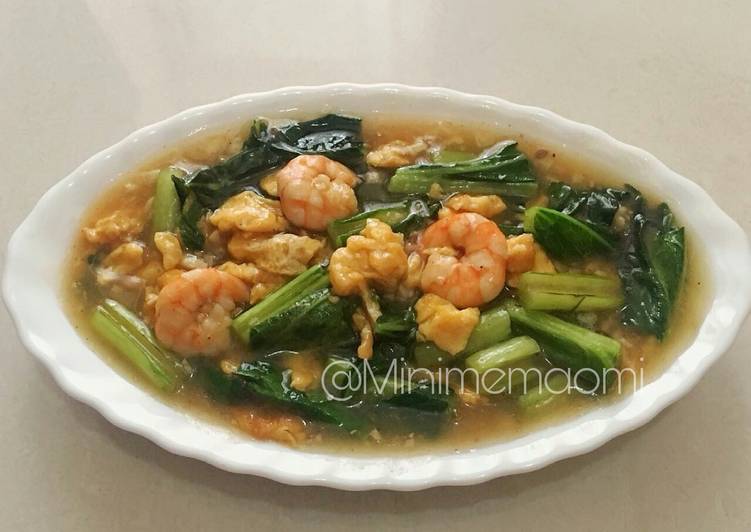 Cah Sawi Udang Kupas