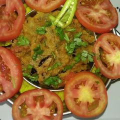 A picture of Brinjal Bharta.