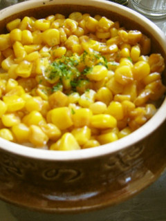A picture of Roast Corn Rice with Canned Corn.