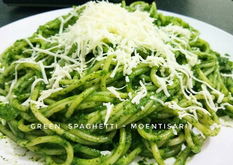  Resep  Green spaghetti  spageti hijau  oleh Moentisari Cookpad