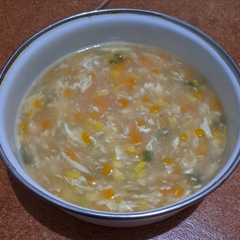 รูปของ Sup Jagung Wortel Telur Chinese