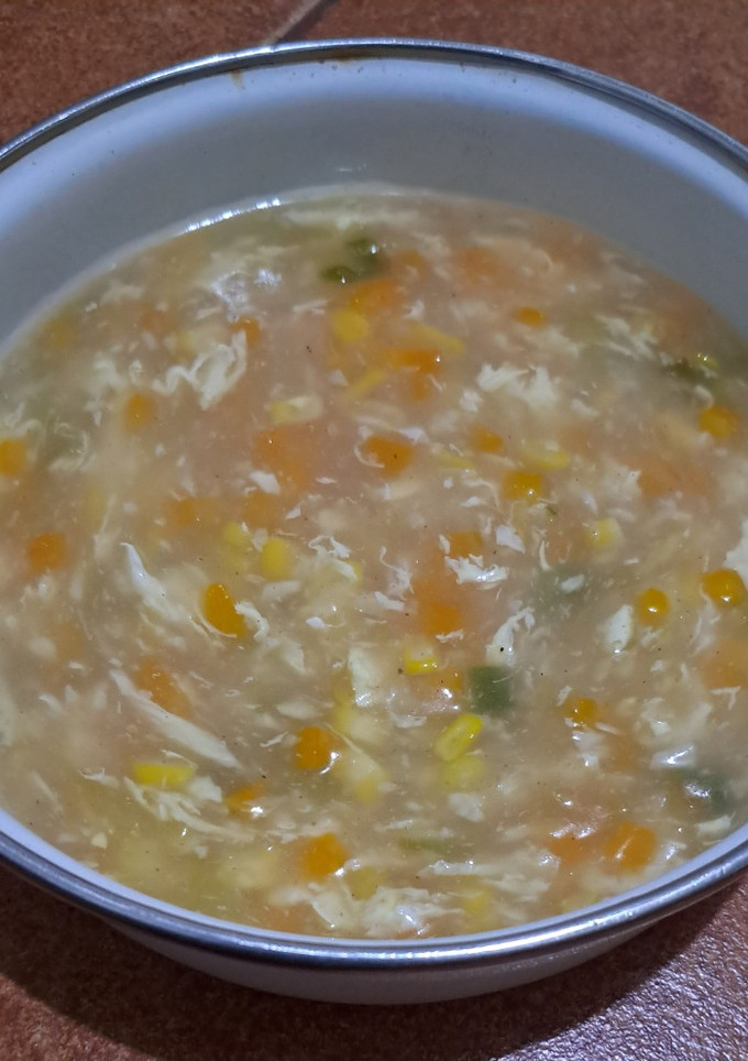 Foto resep Sup Jagung Wortel Telur Chinese
