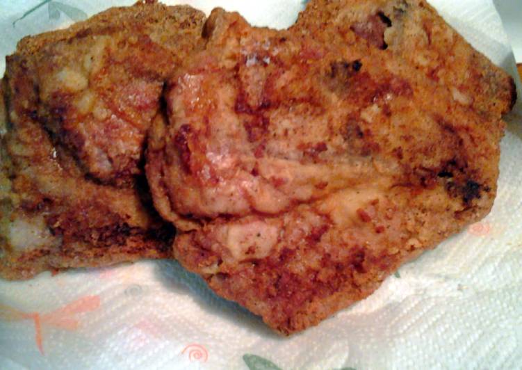 Recipe of Award-winning spicy fried pork chops