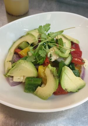A picture of Greek salad.