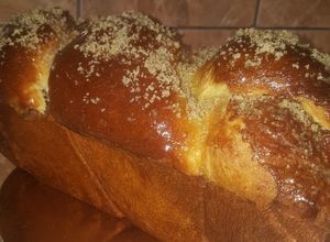O poză a rețetei Cozonac frământat la mașina de pâine.