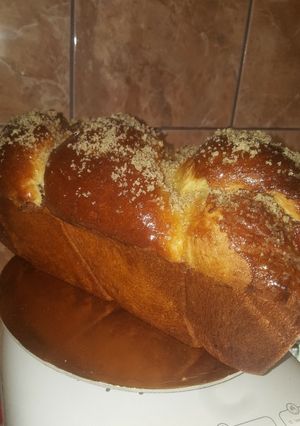 O poză a rețetei Cozonac frământat la mașina de pâine.