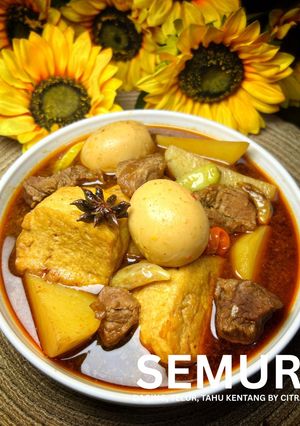 Foto resep Semur DTTK (daging, telur, tahu, kentang) Rempah