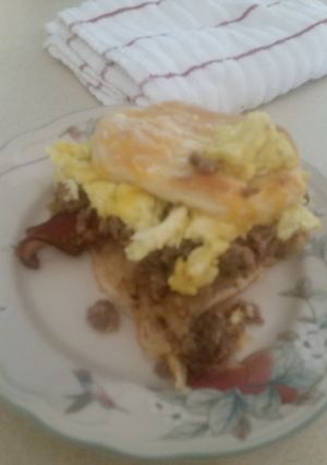 A picture of Breakfast casserole.