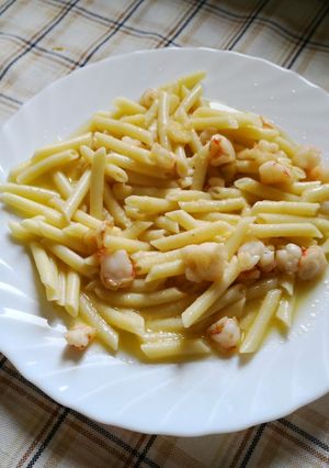 Una foto de Pasta al pil pil
