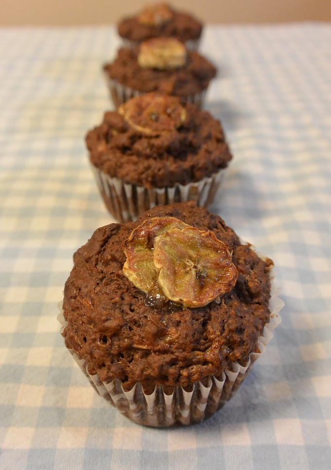 A picture of Macrobiotic Cocoa & Banana Muffin.