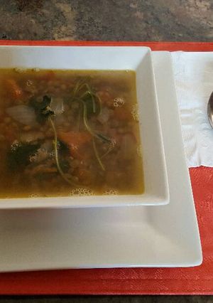 Una foto de Cuaresma: Sopa de lentejas