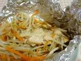 salmon miso foil bake