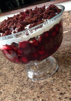 A picture of Black Forest Cake.