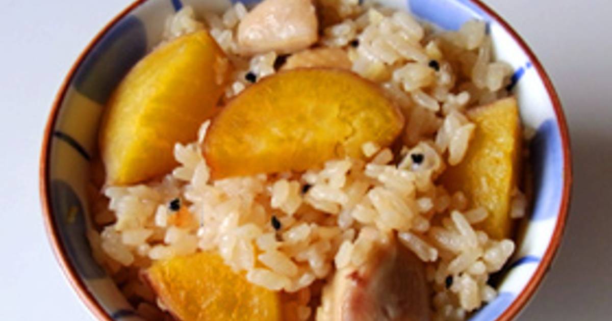 Rice with Sweet Potato and Chicken Recipe by cookpad.japan Cookpad