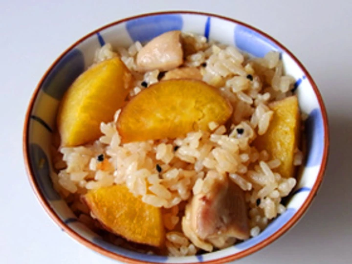 Recipe Rice with Sweet Potato and Chicken the Awesome  Really delicious