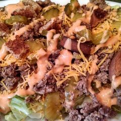 A picture of The "Big Mac" Deconstructed Salad.