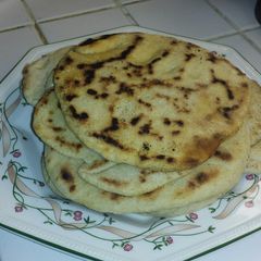 A picture of Homemade Pita Bread.