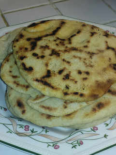 A picture of Homemade Pita Bread.