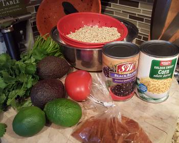 Without Fail Prepare Recipe Zesty quinoa salad  chicken tacos Yummy
