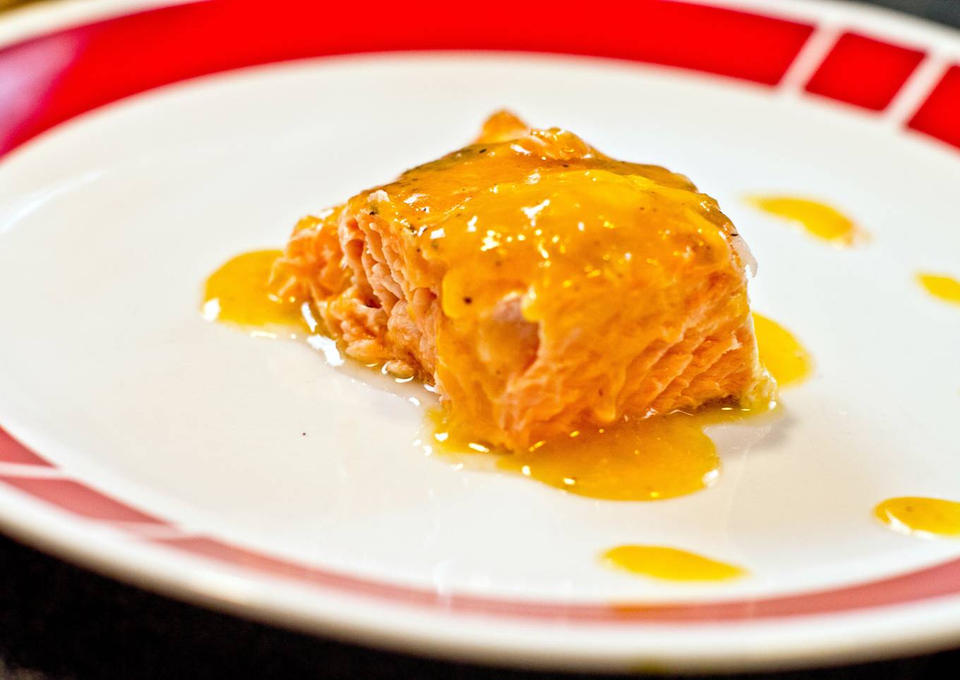 Orange honey-mustard Salmon
