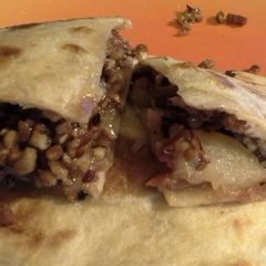 A picture of Pecan Brie Quesadillas.