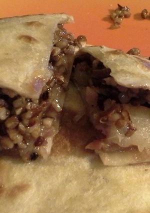 A picture of Pecan Brie Quesadillas.