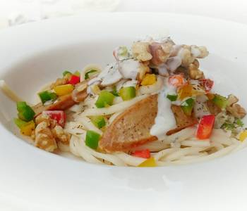 The New Way Prepare Recipe Blue Cheese Pasta With Sausage And Walnut Home Style