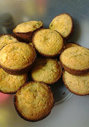 A picture of Herb of Provence jalapeño muffins.