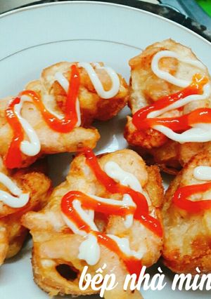 Hình của món Bánh mì chiên tép bạc.