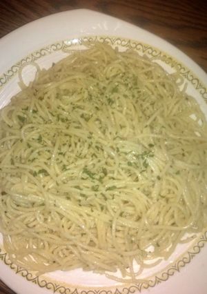 A picture of Parmesan noodles with brown butter.
