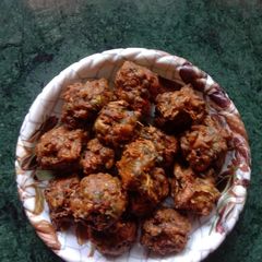 A picture of Drumstick leaves / flowers fritters.