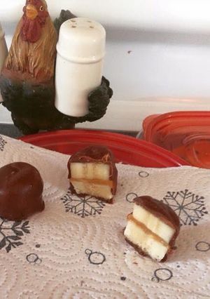 A picture of Chocolate Banana Peanut Butter Bites.