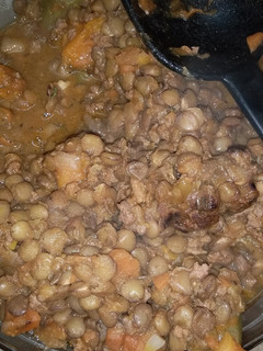 Una foto de Lentejas con arroz