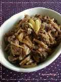 Simmered Beef and Enoki Mushrooms