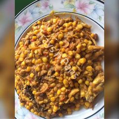 A picture of Beans & Corn (Adalu).