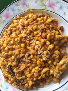 A picture of Beans & Corn (Adalu).