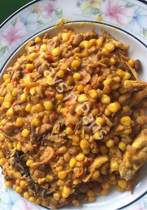 A picture of Beans & Corn (Adalu).