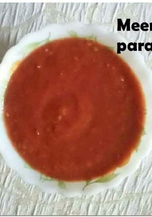 A picture of Spicy Momo chutney 😊😊😊.