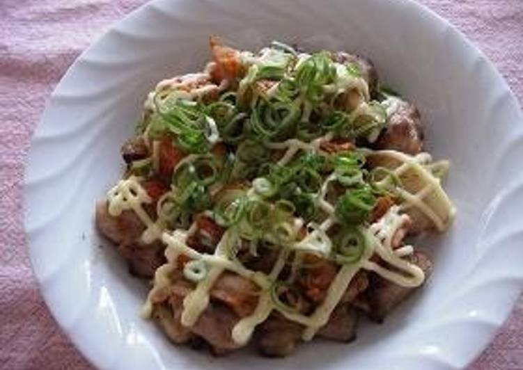 Chicken with Kimchi and Mayonnaise